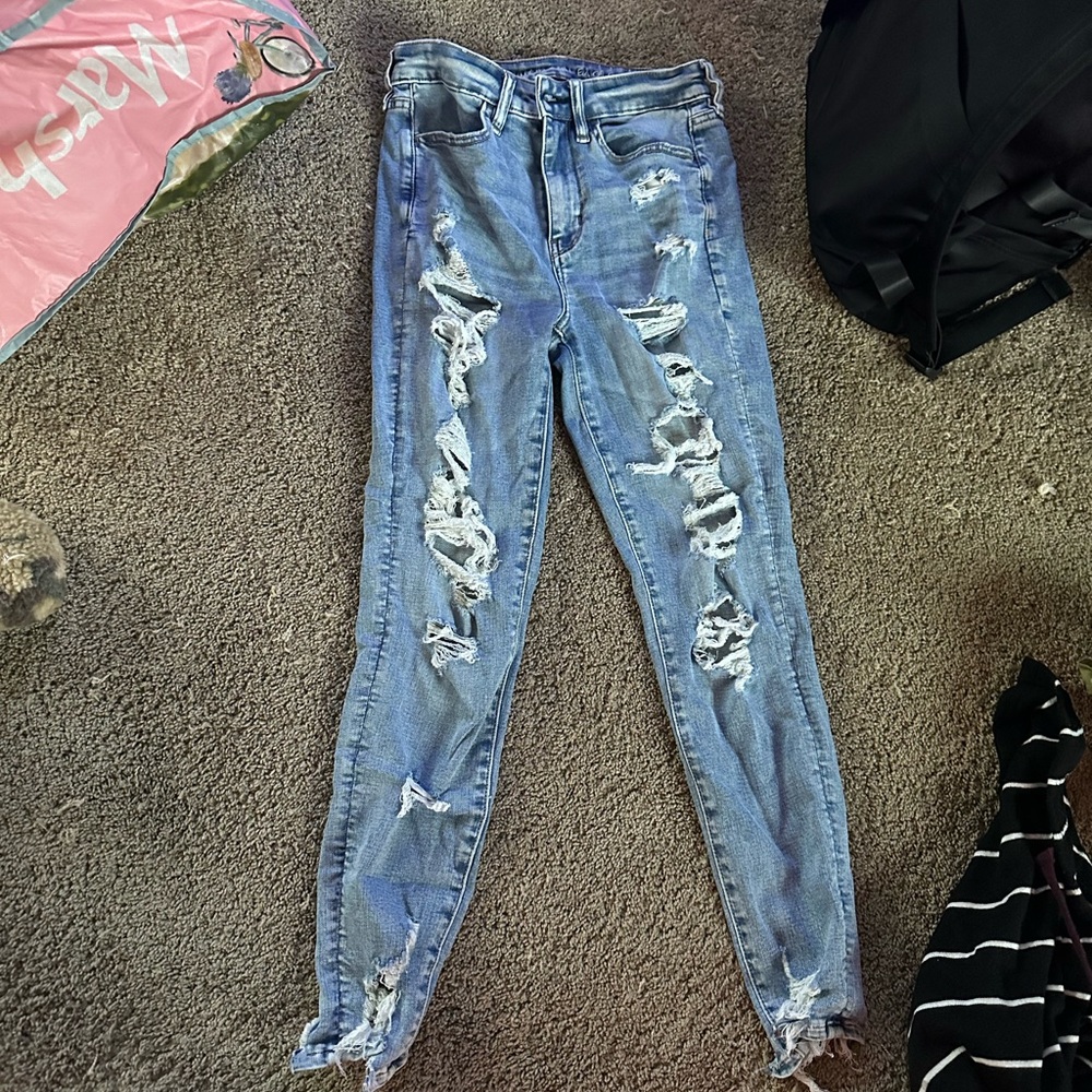 american eagle super hi-rise jeggings